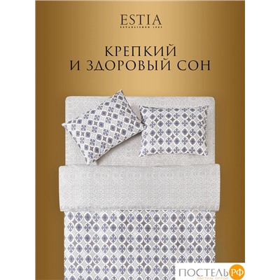 Estia АНСАРИ Простыня на резинке 160х200х30, 1 пр, хл.