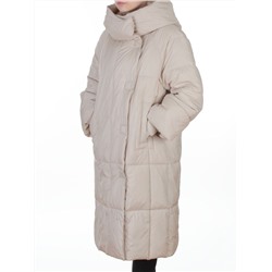 8892 LT. BEIGE Пальто зимнее женское (200 гр. холлофайбер)