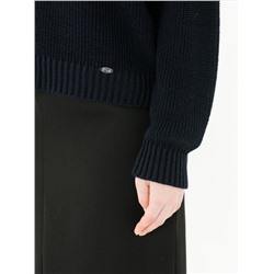 Джемпер вязаный тёмно-синий