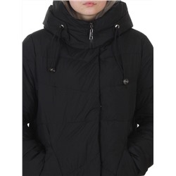 8806 BLACK Пальто зимнее женское (150 гр. холлофайбер)