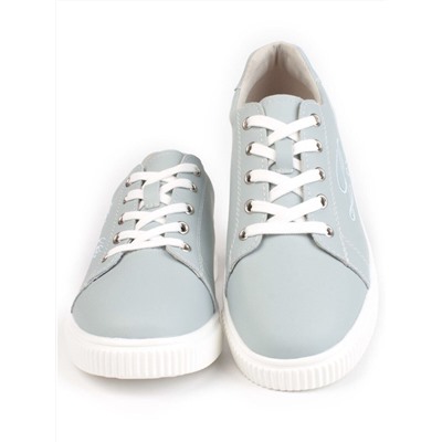 05-PDD165-5 GRAY/BLUE Кроссовки женские (натуральная кожа)
