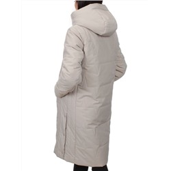 1120 BEIGE Пальто зимнее облегченное женское (холлофайбер 150 гр.)