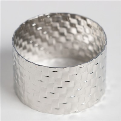 Набор салфеток с декоративными кольцами «Этель» White pleasure, 40×40 см - 2 шт., 100% хлопок, саржа 190 г/м²