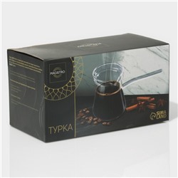 Турка Magistro «Арабика», 350 мл, 18×8.5×10 см, стекло