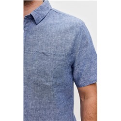 Рубашка к/р лен F111-0450 jeans