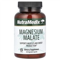 NutraMedix, Малат магния, 200 мг, 120 растительных капсул (100 мг на капсулу)