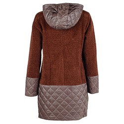 Пальто женское комбинированное 252108, размер 50-60