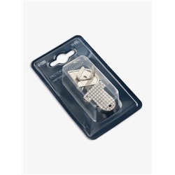 Застёжка для сумки TEIRA, металлическая, 19.5 г, 3.3×2.5 см, цвет серебряный