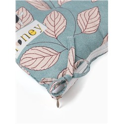 Подушка на стул «Этель. Листья», 40×40 см, зелёная