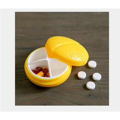 Таблетница Pill Box из 4 отделений , заказ от 2- х шт.