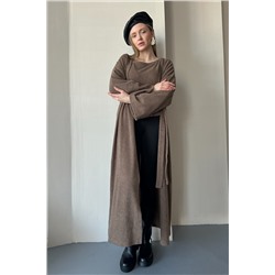 Кардиган  WOOL044/04/Коричневый
