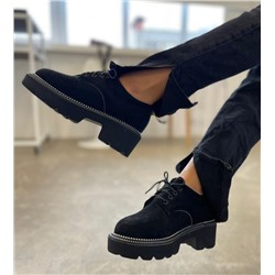 Stylele V-142 Ботинки женские чер иск велюр, подклад байка