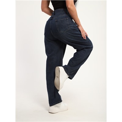 Джинсы женские больших размеров темно-синий, Арт. 3225