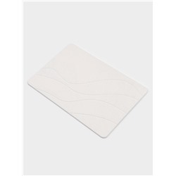 Коврик из диатомитового камня SAVANNA, 40×60 см, толщина 1 см, белый