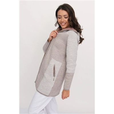 Кардиган С 2065/кофейный микс