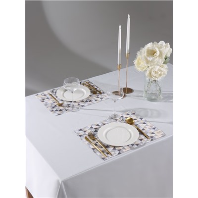 Набор салфеток «Этель. Треугольники», 30×40 см - 2 шт., сатин 110 г/м²