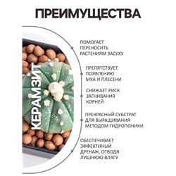 Дренаж Керамзит «Рецепты Дедушки Никиты» фр 0-5, 1 л