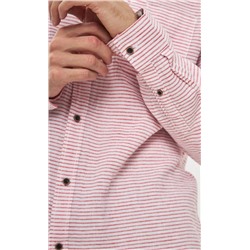 Рубашка д/р лен P411-0489 red