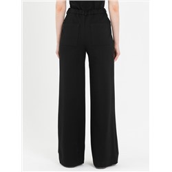 Брюки чёрные прямые трикотажные