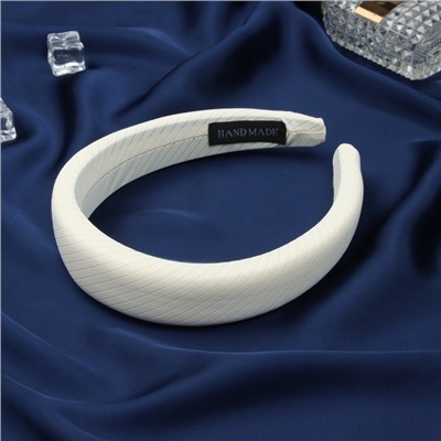 Ободок для волос QF «Джойс», 3 см, молочный