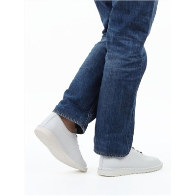 03-XKL23-038 WHITE Полуботинки женские (натуральная кожа)