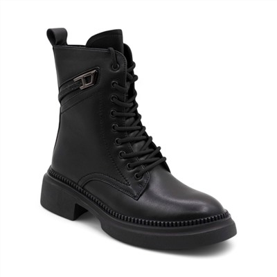 Ботинки из натуральной кожи РСТ259-1 черные