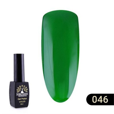 Гель лак Global Fashion BLACK ELITE 046, 8 мл