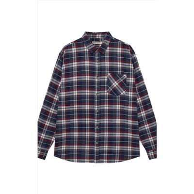 Рубашка F521-0460 blue-red