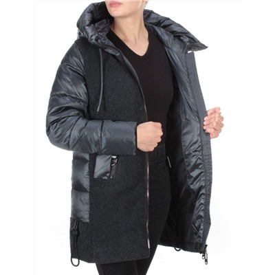 D6816 DARK GREEN Куртка зимняя женская  KARERSITER (200 гр. холлофайбера)