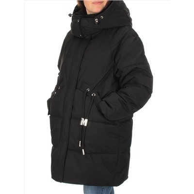 H23-680 BLACK Куртка зимняя облегченная женская (150 гр. холлофайбер)