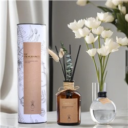 Набор для ароматизации помещений в тубусе: диффузор 230 мл, эфирное масло, красное дерево