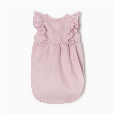 Боди с рюшей Крошка Я Linen , р. 80-86, сиреневый