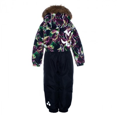 Зимний комбинезон для девочки CHLOE 136190130-91709 черный HUPPA