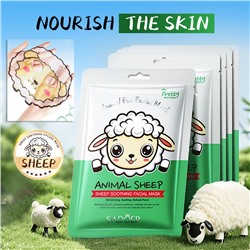 Маска для лица с экстрактом центеллы ОВЕЧКА Sadoer Animal