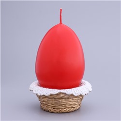 Свеча декоративная «Пасхальное яйцо в лукошке»