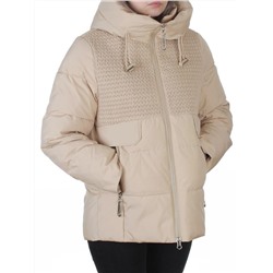 YR-6619 BEIGE Куртка зимняя женская (150 гр. холлофайбер)
