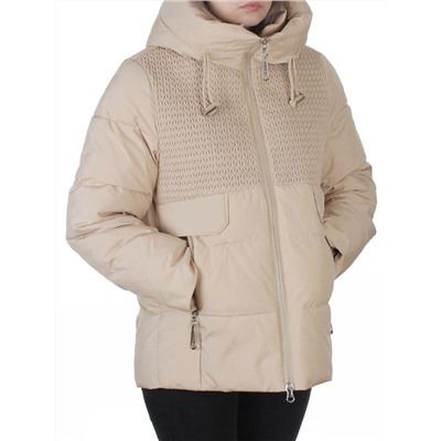YR-6619 BEIGE Куртка зимняя женская (150 гр. холлофайбер)