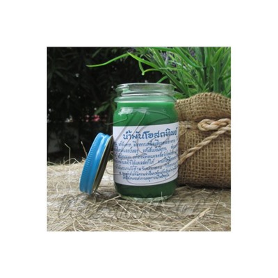Тайский бальзам зеленый, Thai Label Balm Green, 100 гр