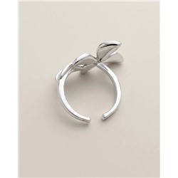 Кольцо с белым серебрением