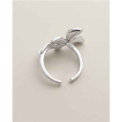 Кольцо с белым серебрением