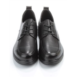 03-5067 BLACK Полуботинки женские (натуральная кожа)