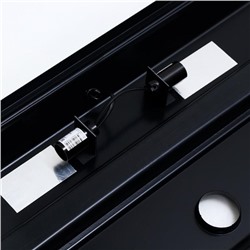 Аквариум «Телевизор» с крышкой, 115 л, 93×32×42/47 см, чёрный