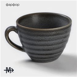 Чашка Magistro Urban, 200 мл, фарфор, серая