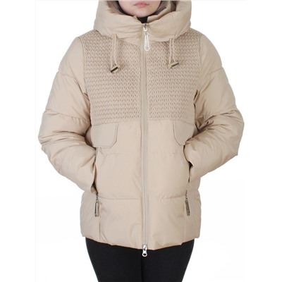YR-6619 BEIGE Куртка зимняя женская (150 гр. холлофайбер)