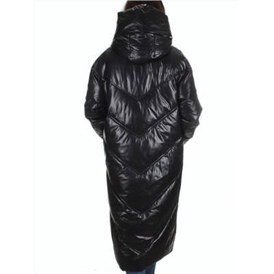 22-203 BLACK Пальто зимнее женское (200 гр. тинсулейт)