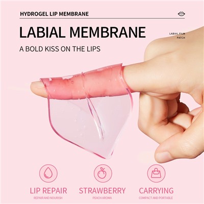 Коллагеновая маска-патч для губ с сакурой Sadoer