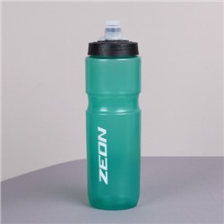 Бутылка для воды велосипедная ZEON WB226 гоночная, клапан кэмэлбак, пищевой hi-quality PP, 750ML цвет green/уп100