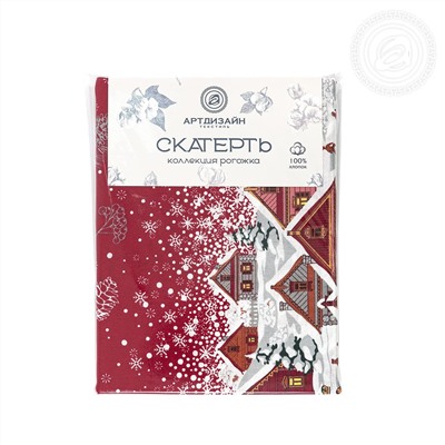 Скатерть рогожка Новогодняя ночь Арт Дизайн