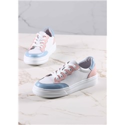 Кеды ED'ART 148.lusi22'w. Белый-голубой-розовый