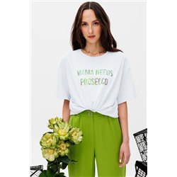 KOKOdea 21.24 белый-зеленый, Футболка